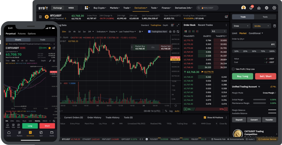 Crypto trading dashboard